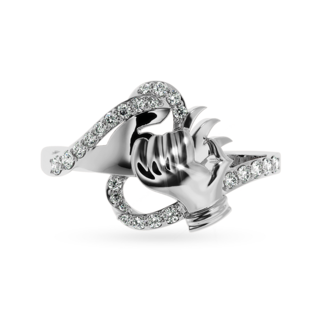 Designer Platinum Diamond Heart Ring for Women JL PT LC864  VVS-GH Jewelove