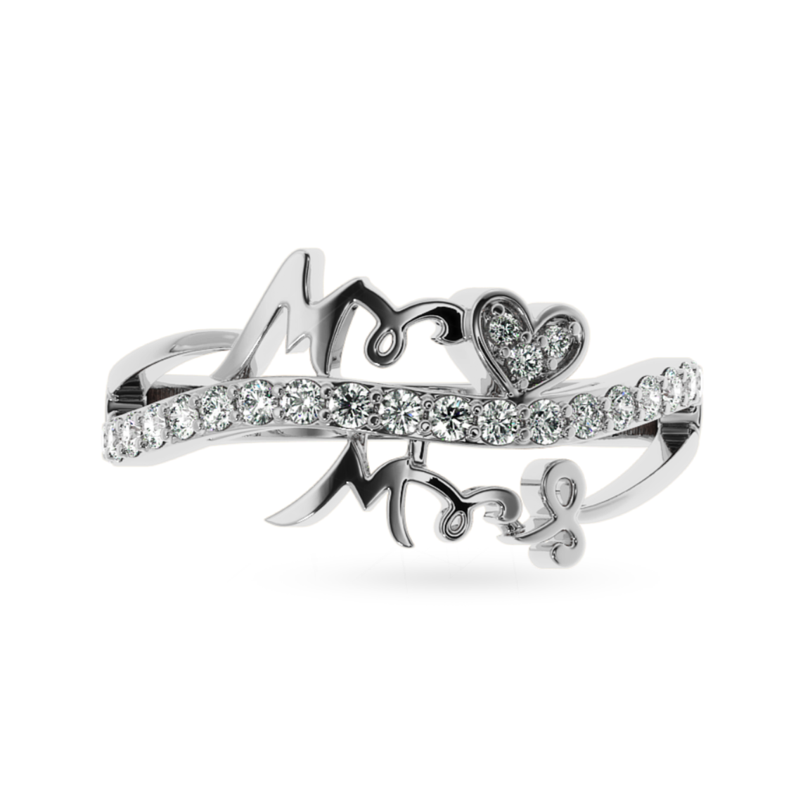 Designer Platinum Diamond Heart Ring for Women JL PT LC887  VVS-GH Jewelove