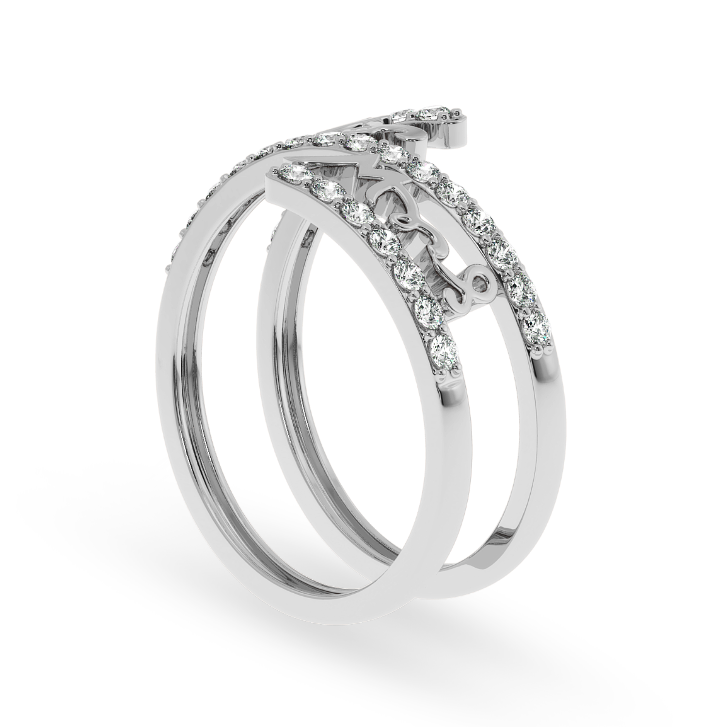Designer Platinum Diamond Ring for Women JL PT LC891   Jewelove