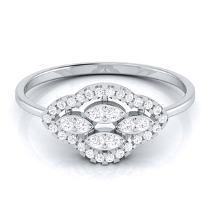 Platinum Diamond Ring for Women JL PT LR 113   Jewelove.US