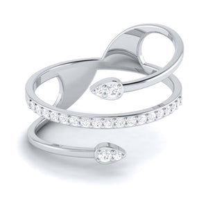 Platinum Diamond Ring for Women JL PT LR 128   Jewelove.US