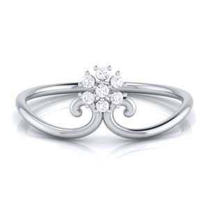 Platinum Diamond Ring for Women JL PT LR 22   Jewelove.US