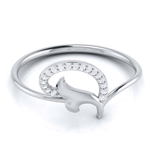 Platinum Diamond Ring for Women JL PT LR 32   Jewelove.US