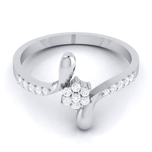 Platinum Diamond Ring for Women JL PT LR 73   Jewelove.US