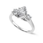 Load image into Gallery viewer, 30-Pointer Marquise Cut Solitaire Diamond Accents Platinum Ring JL PT 1236   Jewelove.US
