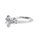 Load image into Gallery viewer, 30-Pointer Marquise Cut Solitaire Diamond Accents Platinum Ring JL PT 1236   Jewelove.US
