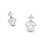 Load image into Gallery viewer, Designer Platinum Earrings with Diamonds for Women JL PT E N-48   Jewelove.US
