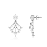 Load image into Gallery viewer, Designer Platinum Earrings with Diamonds for Women JL PT E NK-40   Jewelove.US
