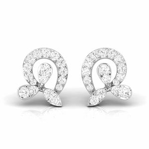 Designer Platinum Diamond Earrings for Women JL PT E OLS 33  VVS-GH Jewelove.US