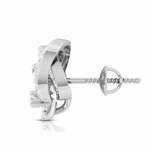 Designer Platinum Diamond Earrings for Women JL PT E OLS 35   Jewelove.US