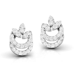 Beautiful Platinum Diamond Earrings for Women JL PT E OLS 50   Jewelove.US