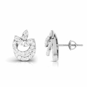 Beautiful Platinum Diamond Earrings for Women JL PT E OLS 50   Jewelove.US