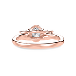 Load image into Gallery viewer, 50-Pointer Oval Cut Solitaire Diamond Accents 18K Rose Gold Ring JL AU 1234R-A   Jewelove.US
