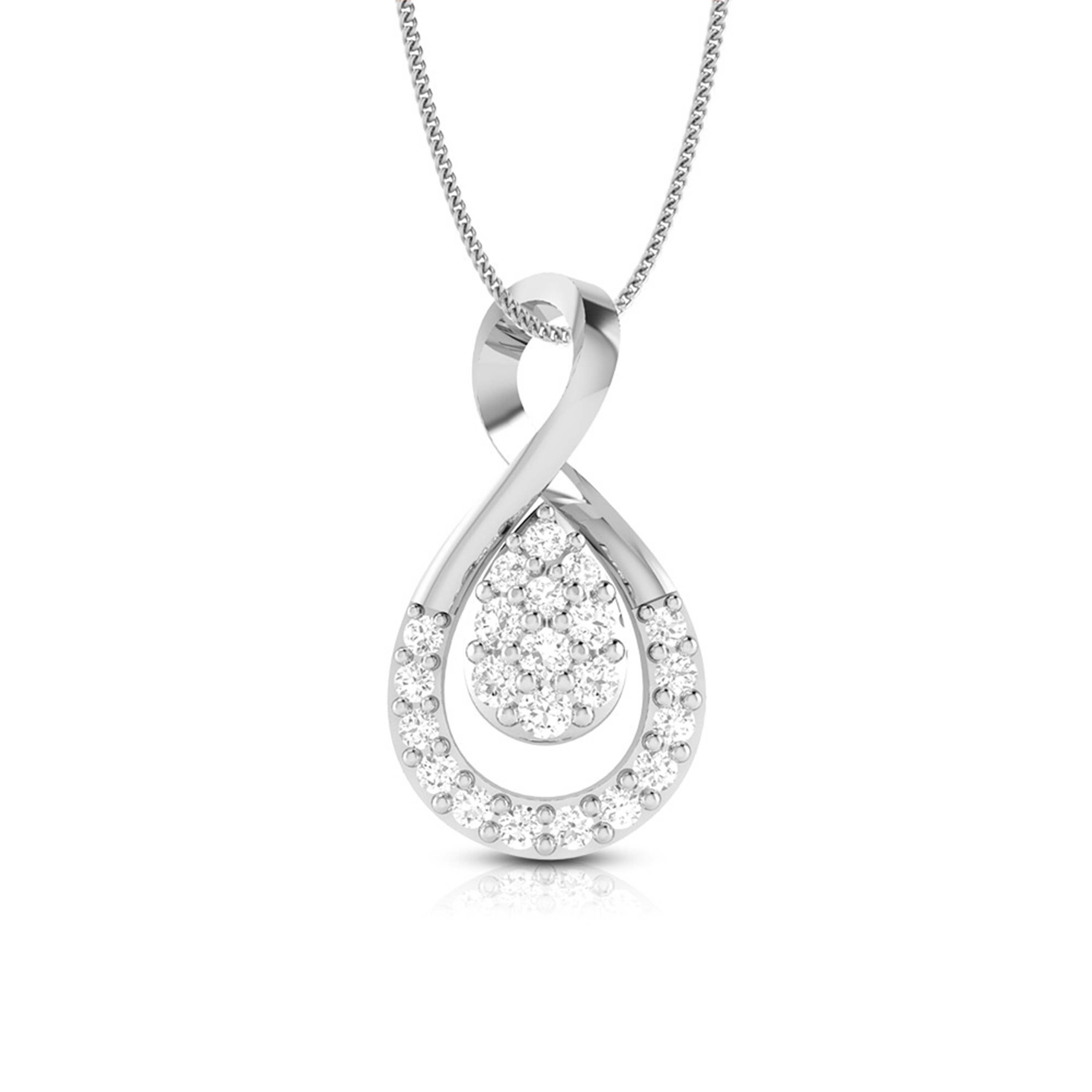 Platinum with Diamond Pendant Set for Women JL PT P 2429  Pendant Jewelove.US