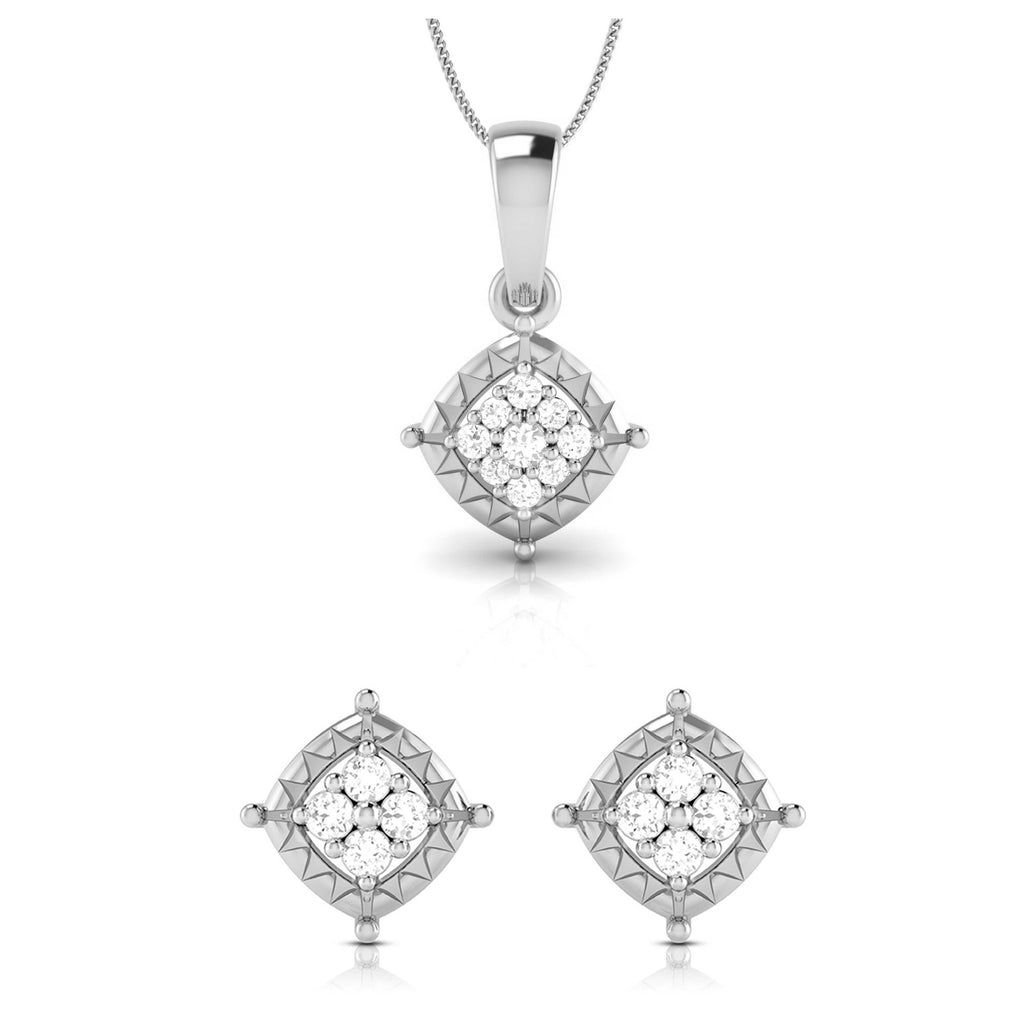 Platinum with Diamond Pendant Set for Women JL PT P 2445  Pendant-Set Jewelove.US