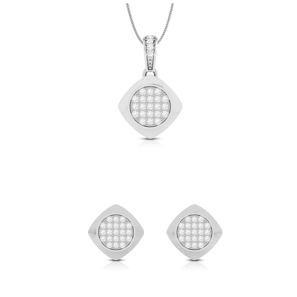 Platinum with Diamond Pendant Set for Women JL PT P 2463  Pendant-Set Jewelove.US