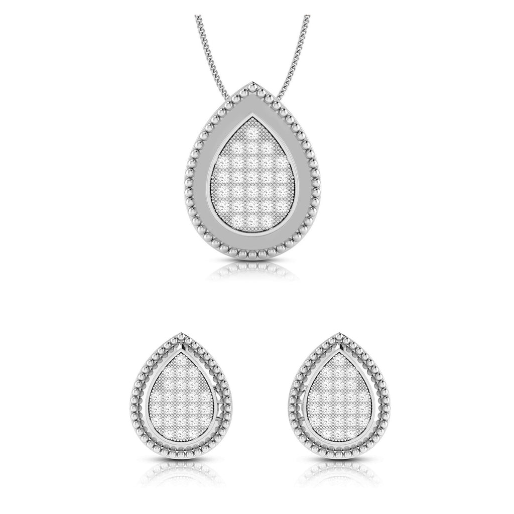 Platinum with Diamond Pendant Set for Women JL PT P 2491  Pendant-Set Jewelove.US