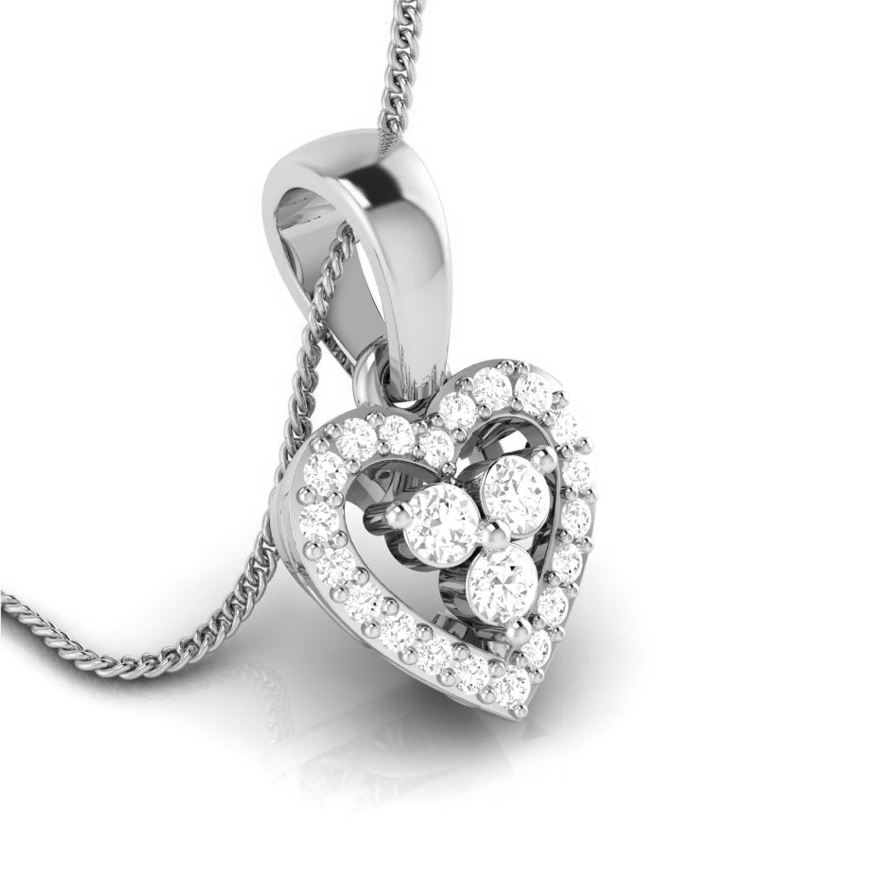 Platinum with Diamond Pendant Set for Women JL PT P 2437   Jewelove.US