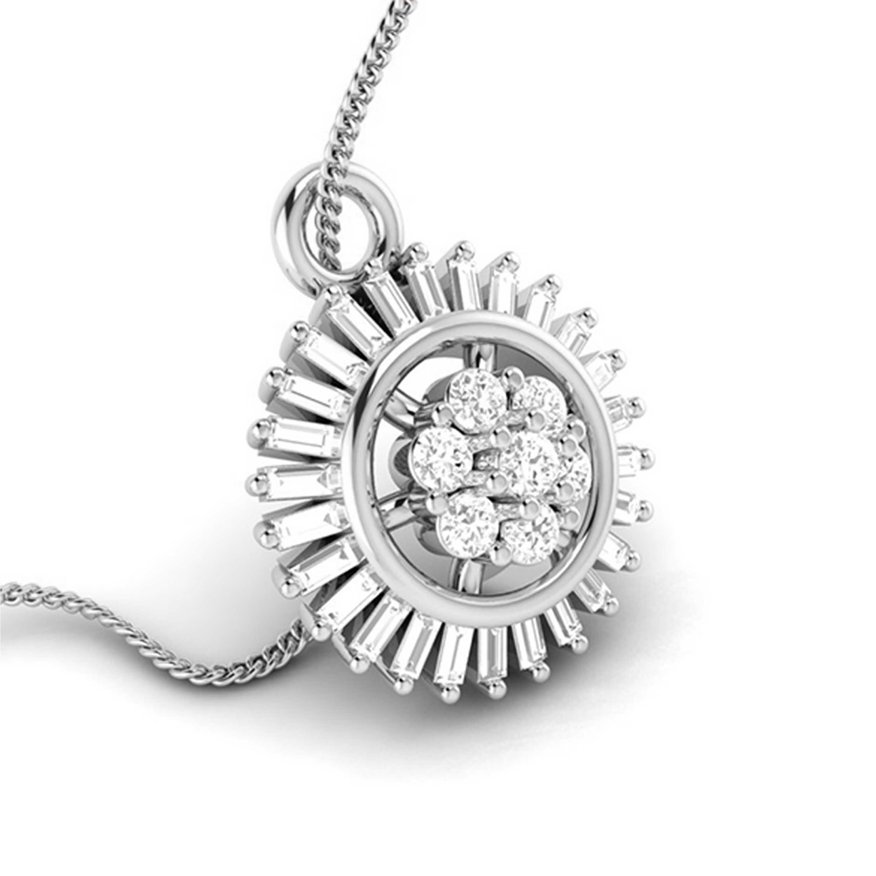 Platinum with Diamond Pendant Set for Women JL PT P 2442   Jewelove.US