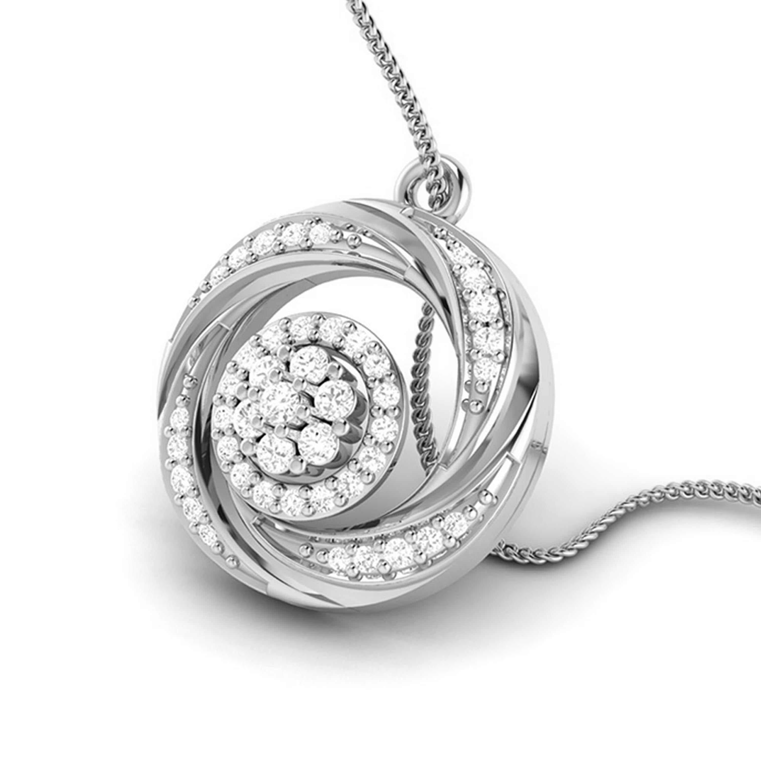 Platinum with Diamond Pendant Set for Women JL PT P 2452   Jewelove.US