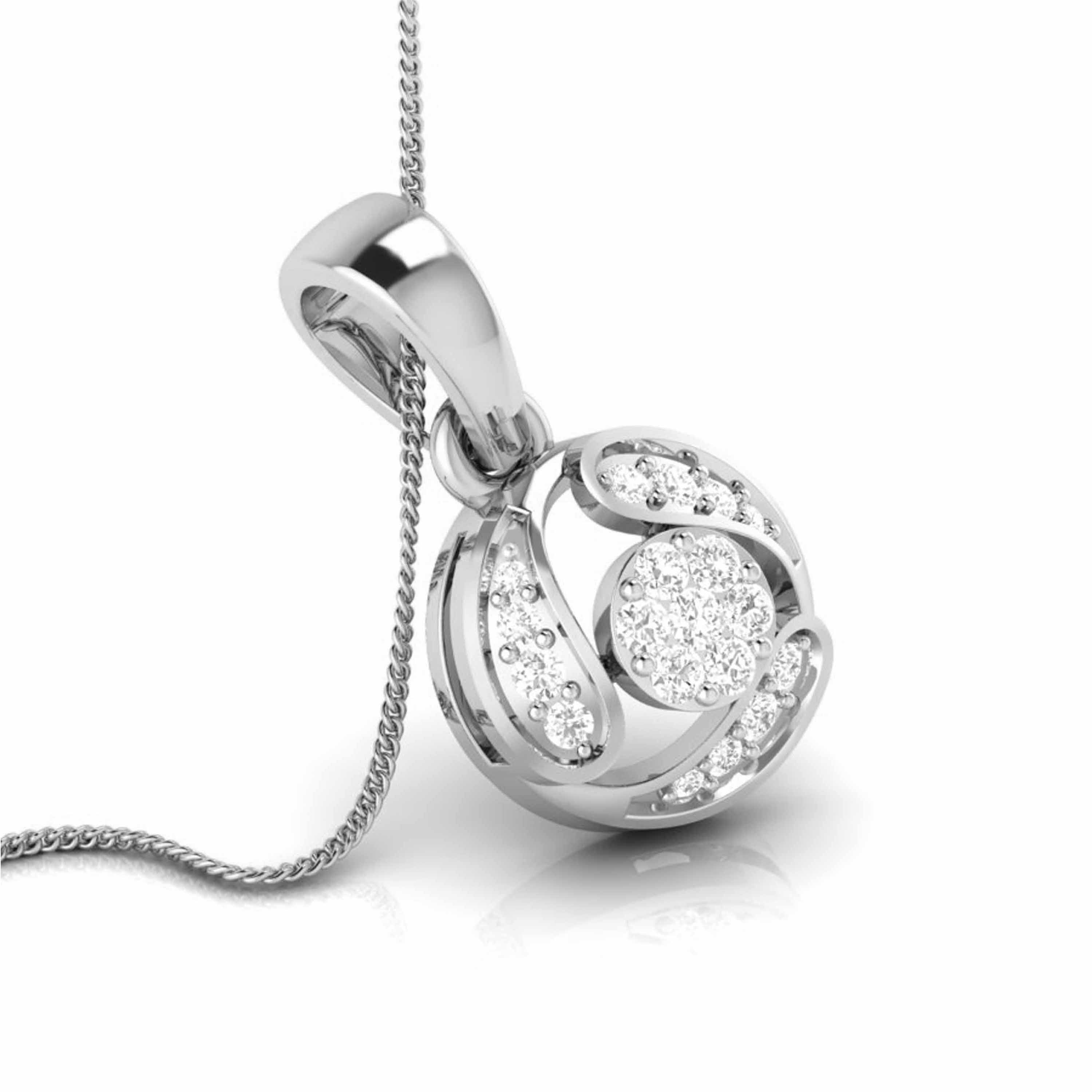 Platinum with Diamond Pendant Set for Women JL PT P 2457   Jewelove.US