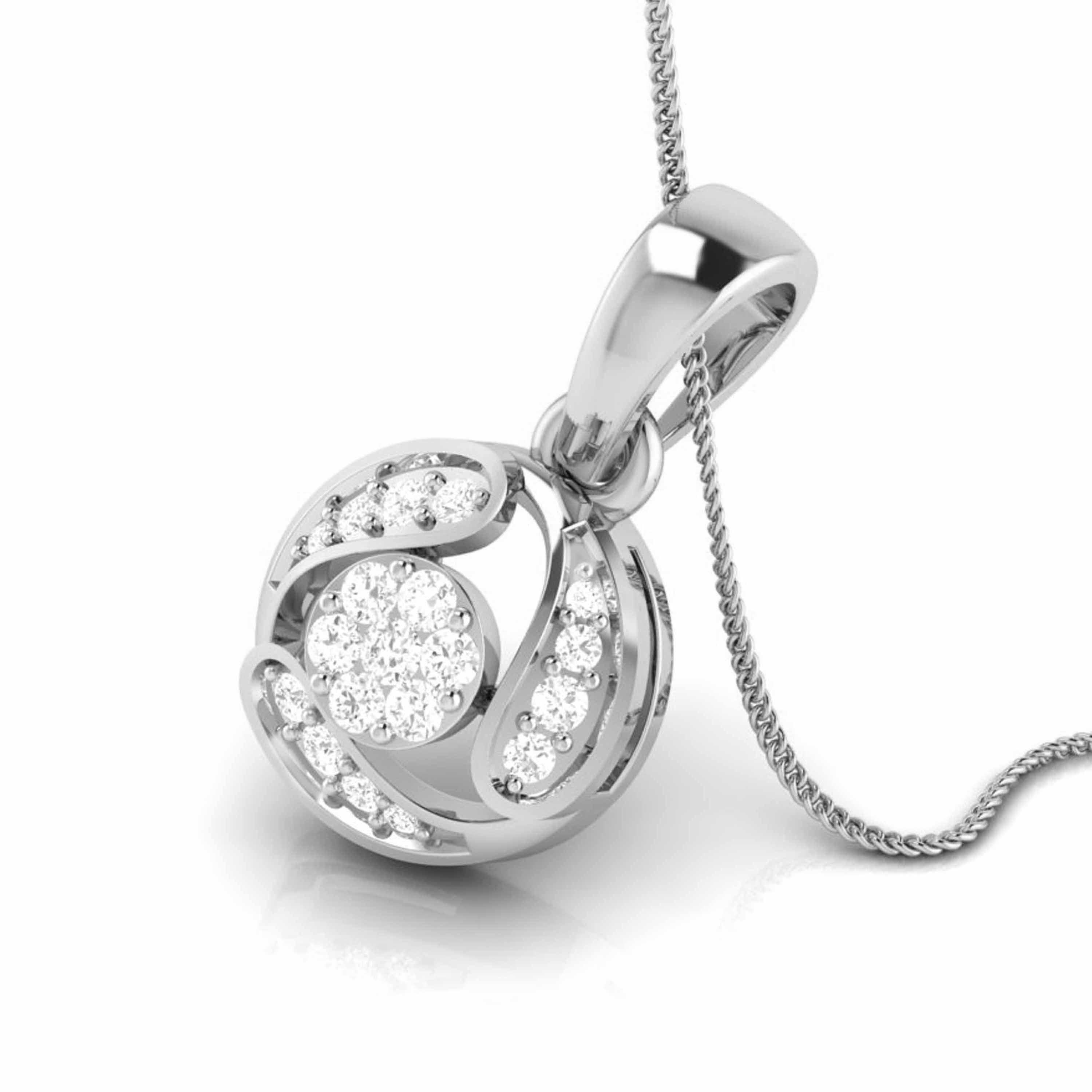 Platinum with Diamond Pendant Set for Women JL PT P 2457   Jewelove.US