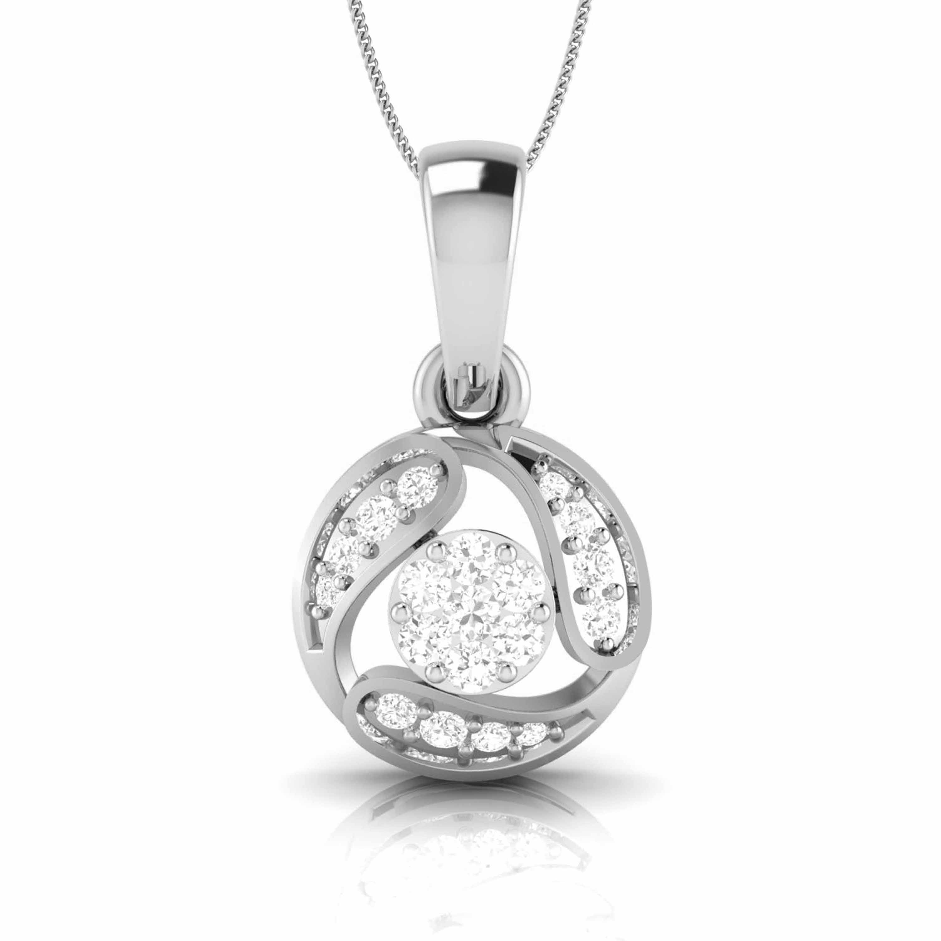 Platinum with Diamond Pendant Set for Women JL PT P 2457  Pendant Jewelove.US