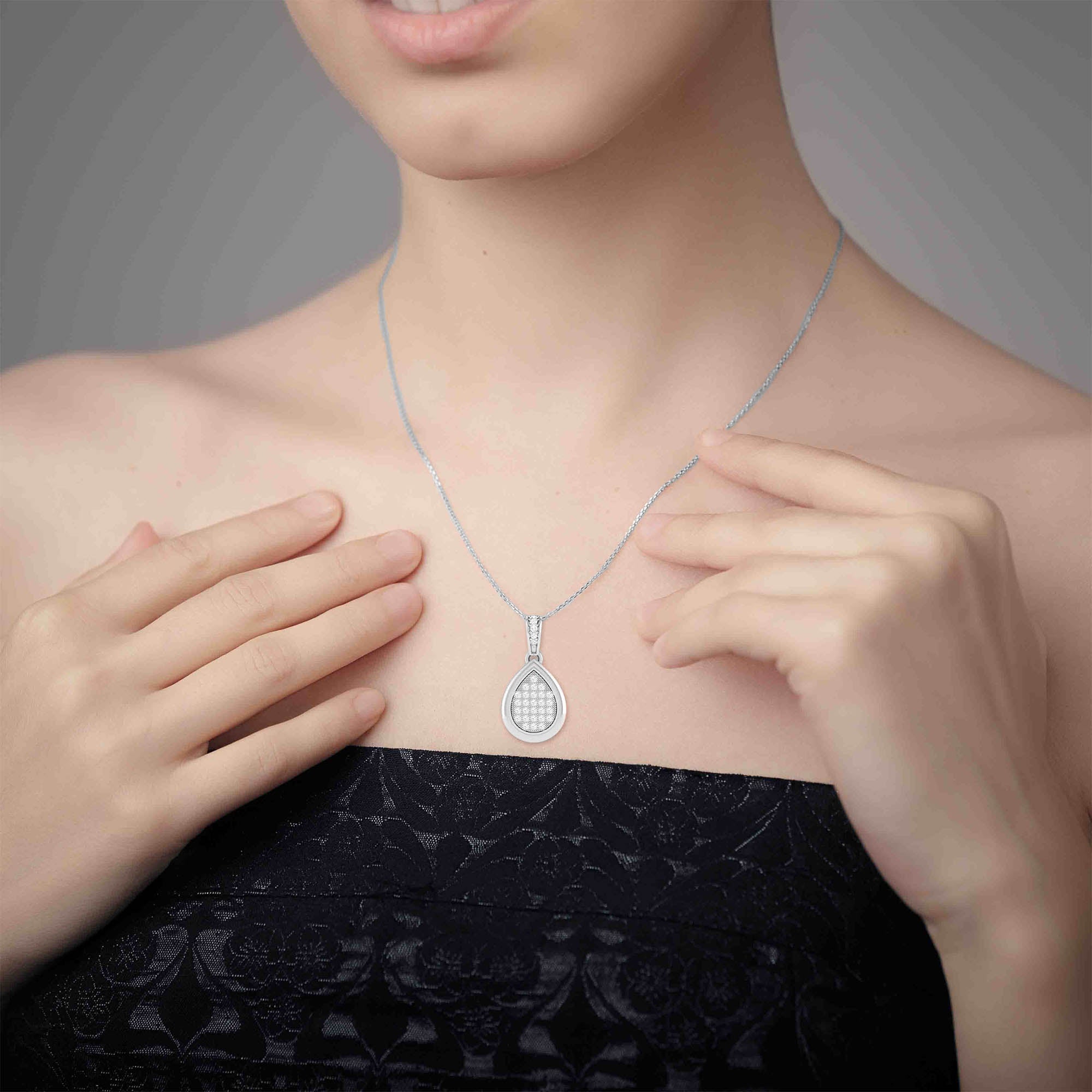 Platinum with Diamond Pendant Set for Women JL PT P 2492   Jewelove.US