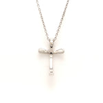 Load image into Gallery viewer, Single Diamond Platinum Cross Pendant JL PT P 308   Jewelove
