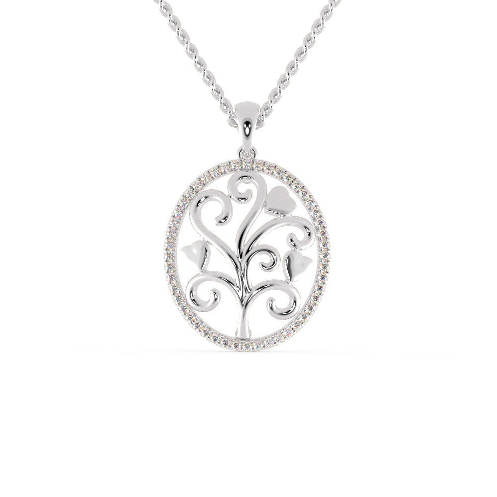 Platinum Diamonds Around the Circle Pendant for Women JL PT P 1223  VVS-GH Jewelove.US