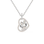 Load image into Gallery viewer, Platinum Heart with Diamonds Pendant for Women JL PT P 1224  VVS-GH Jewelove.US
