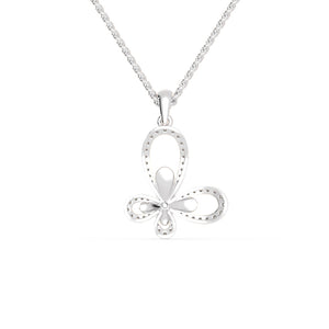 Platinum Butterfly Pendant with Diamonds for Women JL PT P 1235   Jewelove.US