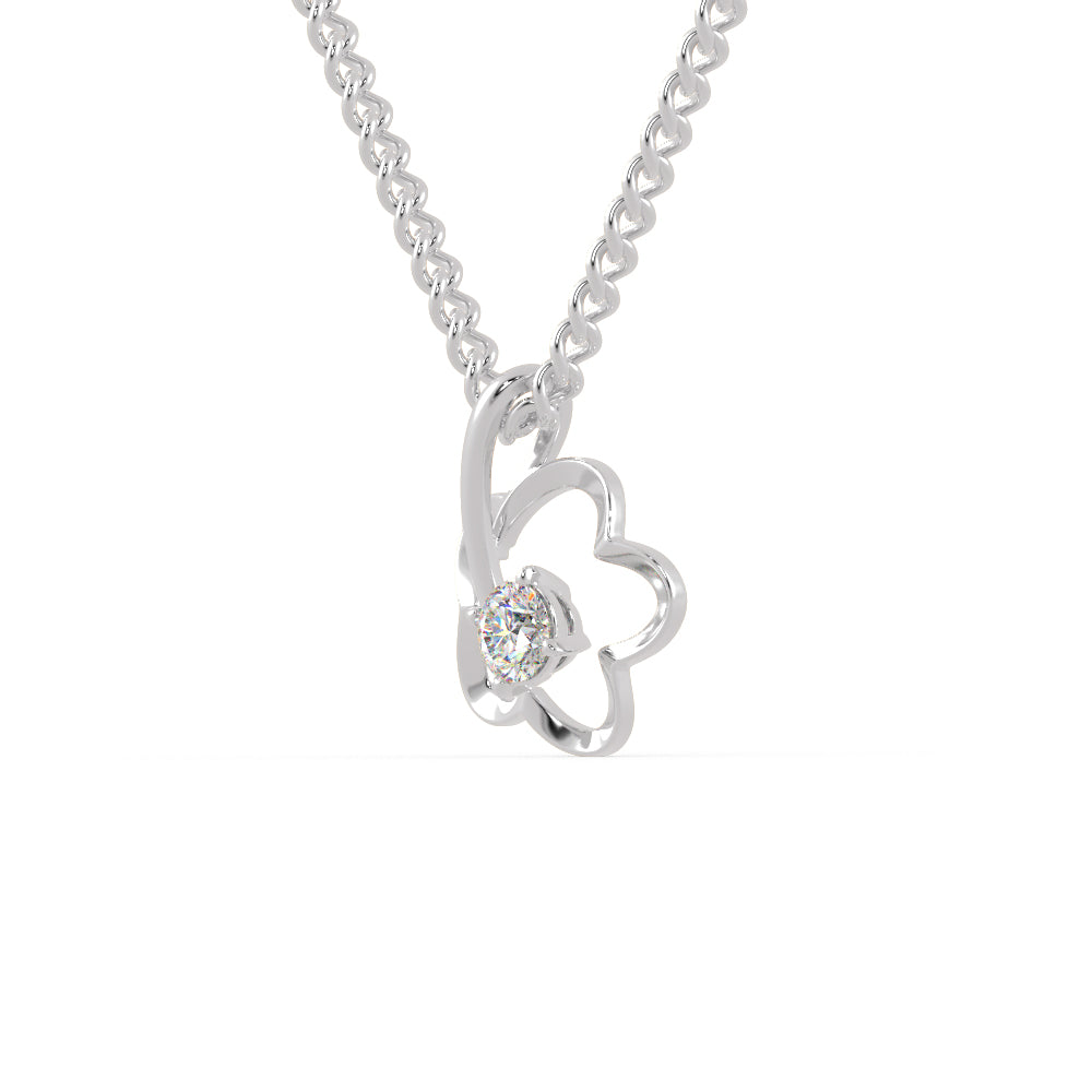 Platinum Solitaire Pendant for Women JL PT P 1255   Jewelove.US