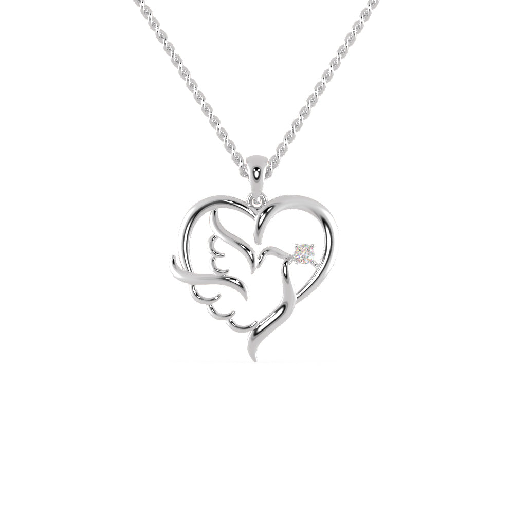 Platinum Diamonds Heart Pendant for Women JL PT P 1273  VVS-GH Jewelove.US