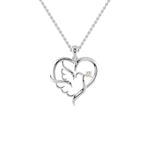 Load image into Gallery viewer, Platinum Diamonds Heart Pendant for Women JL PT P 1273  VVS-GH Jewelove.US
