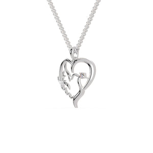 Platinum Diamonds Heart Pendant for Women JL PT P 1273   Jewelove.US