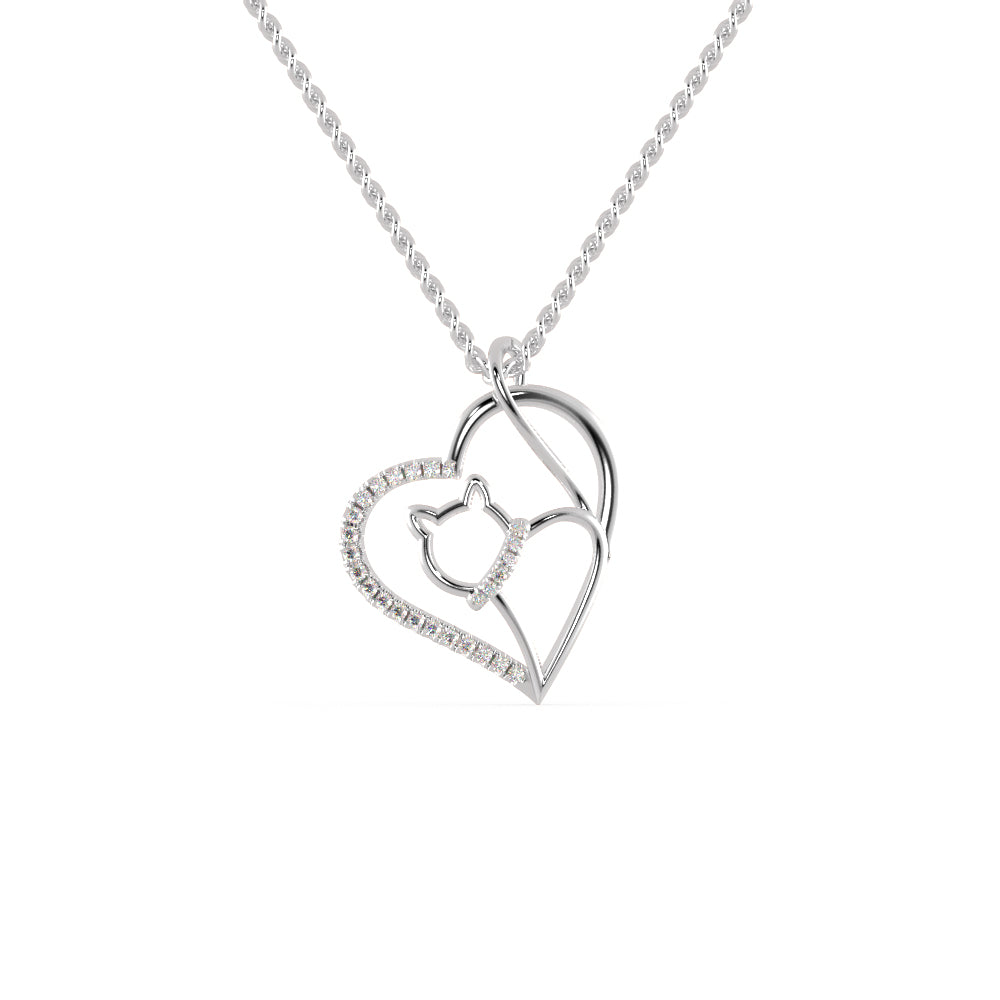 Platinum Diamonds Heart Pendant for Women JL PT P 1275   Jewelove.US