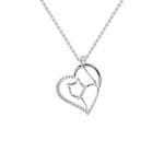 Load image into Gallery viewer, Platinum Diamonds Heart Pendant for Women JL PT P 1275   Jewelove.US
