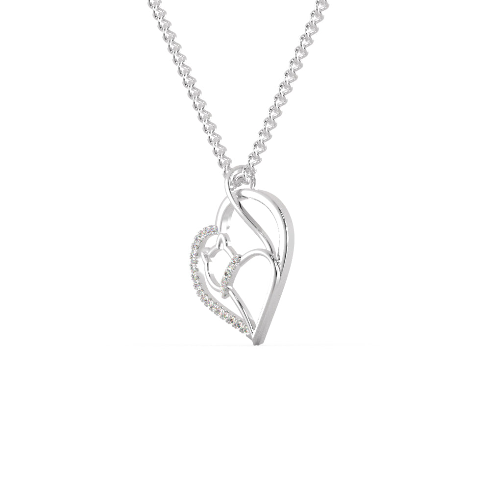 Platinum Diamonds Heart Pendant for Women JL PT P 1275   Jewelove.US