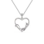 Load image into Gallery viewer, Platinum Diamonds Heart Pendant for Women JL PT P 1278  VVS-GH Jewelove.US
