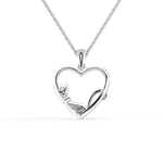 Load image into Gallery viewer, Platinum Diamonds Heart Pendant for Women JL PT P 1278   Jewelove.US
