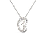 Load image into Gallery viewer, Platinum Diamonds Heart Pendant for Women JL PT P 1284  VVS-GH Jewelove.US
