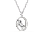 Load image into Gallery viewer, Circle in Fish Platinum Diamonds Pendant for Women JL PT P 1298   Jewelove.US
