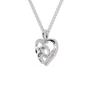 Platinum Diamonds Heart Pendant for Women JL PT P 1299   Jewelove.US