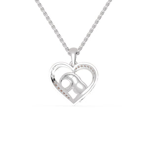 Platinum Diamonds Heart Pendant for Women JL PT P 1299   Jewelove.US