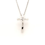 Load image into Gallery viewer, Single Diamond Platinum Cross Pendant JL PT P 308   Jewelove
