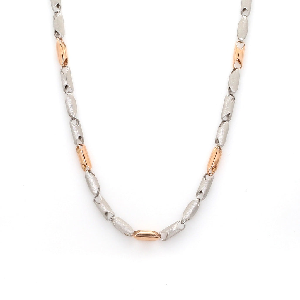 Heavy Platinum Rose Gold Chain for Men JL PT CH 1102   Jewelove.US