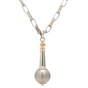 Platinum Rose Gold Gada Pendant for Men JL PT Gada   Jewelove.US