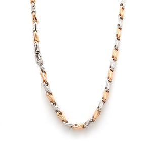 Platinum & Rose Gold Chain for Men JL PT CH 1103   Jewelove.US