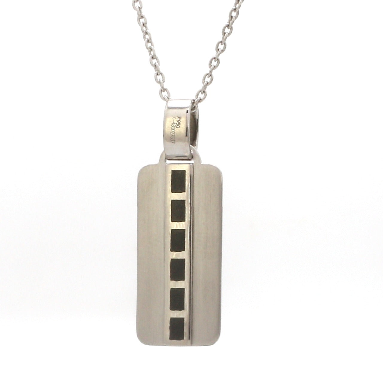 Men of Platinum | Black Enamel Pendant for Men JL PT P 247   Jewelove.US